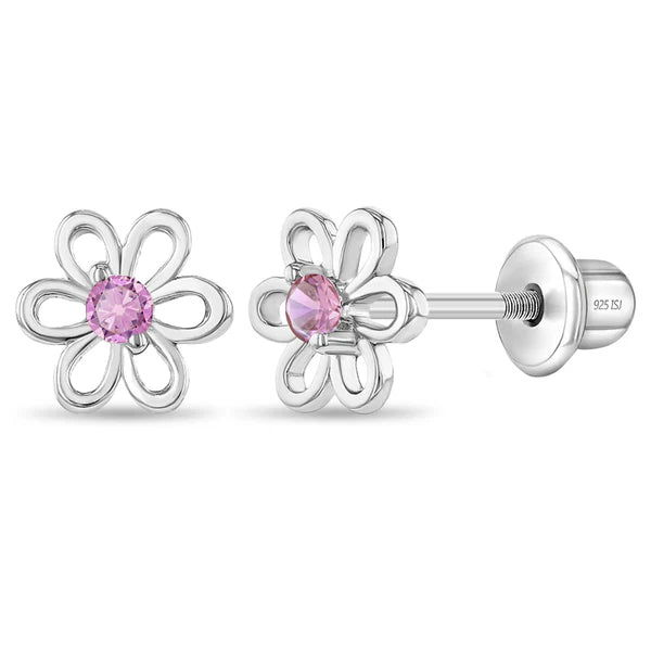 Spring Cubic Zirconia Flower Child Earrings