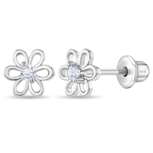Spring Cubic Zirconia Flower Child Earrings