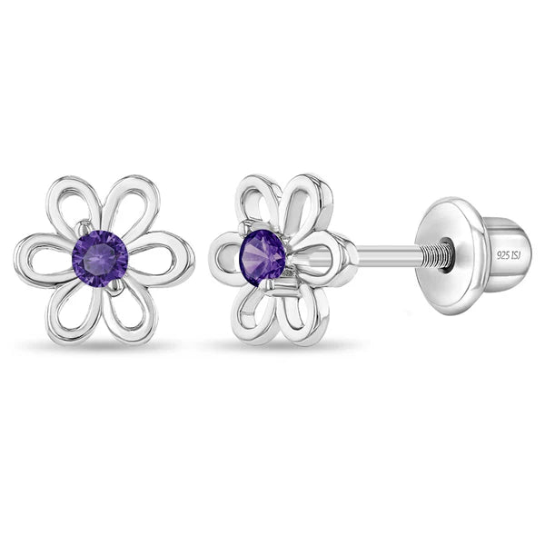 Spring Cubic Zirconia Flower Child Earrings