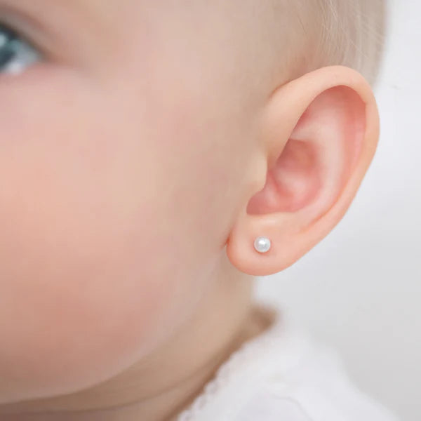 Classic Freshwater Cultured Pearl Kids Earrings