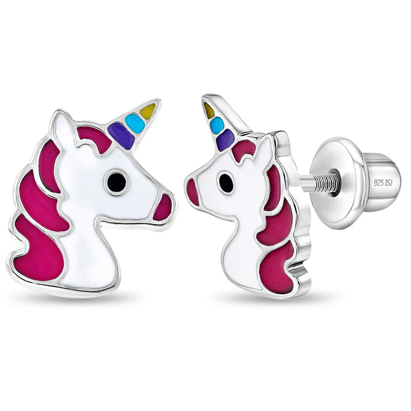 Rainbow Unicorn Children's Earrings